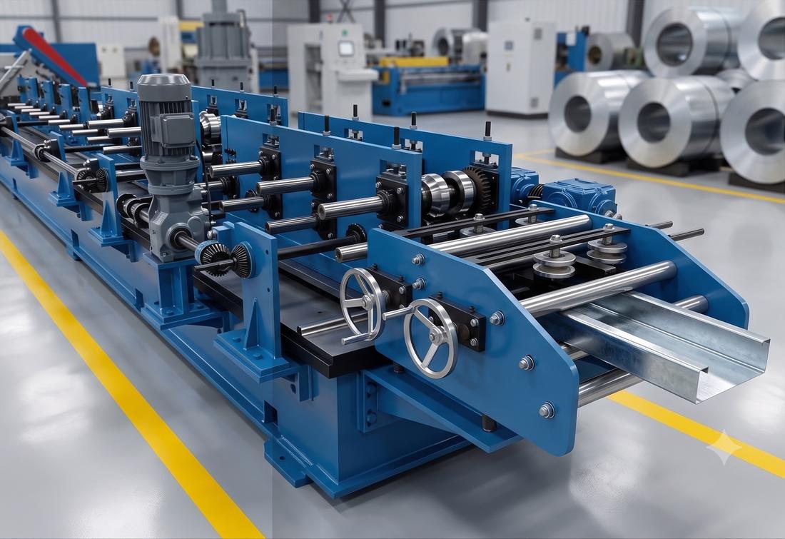 Roll-forming line in operation, Vivaan Innovation